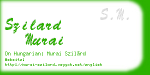 szilard murai business card